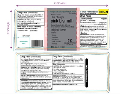 Walgreen Ultra Strength Pink Bismuth Stomach Relief 4 Fl Oz (302 88 Stomach Relief Image)